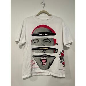 Mac Miller White Graphic Memorabilia Print T-Shirt Medium